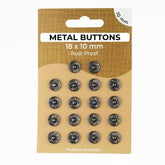 Metall-Druckknöpfe 18 x 10mm